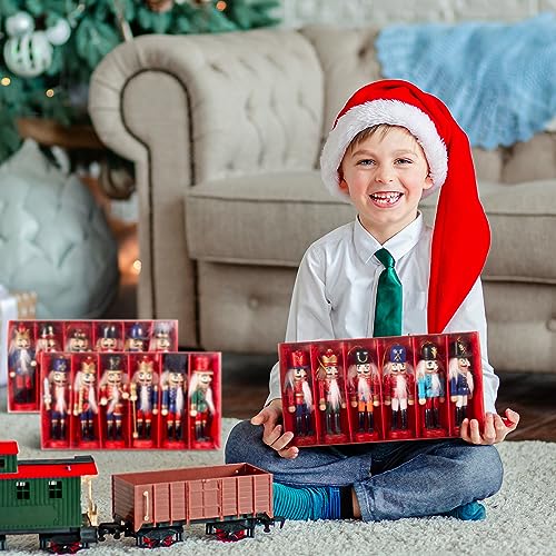18 Pcs Wooden Nutcracker Ornament Set N121