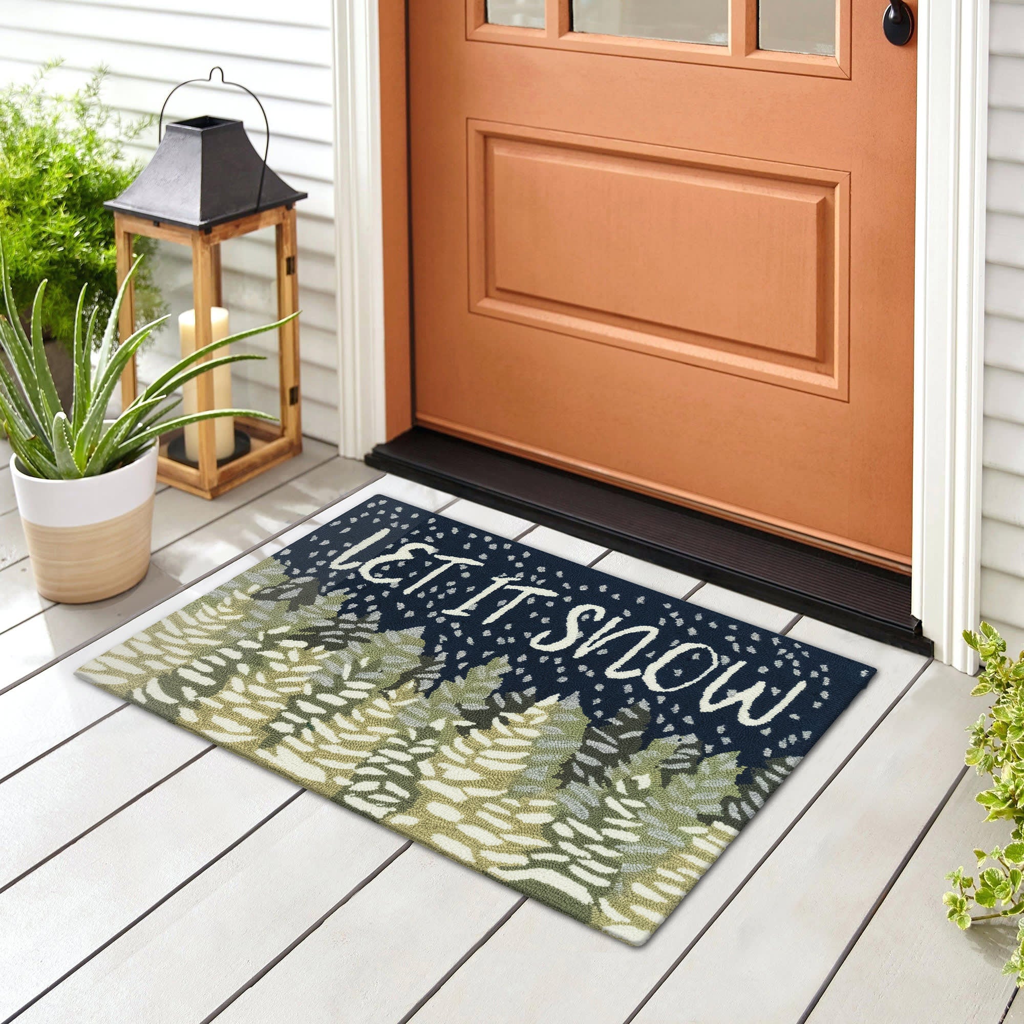 Frontporch Let It Snow Indoor Outdoor Mat