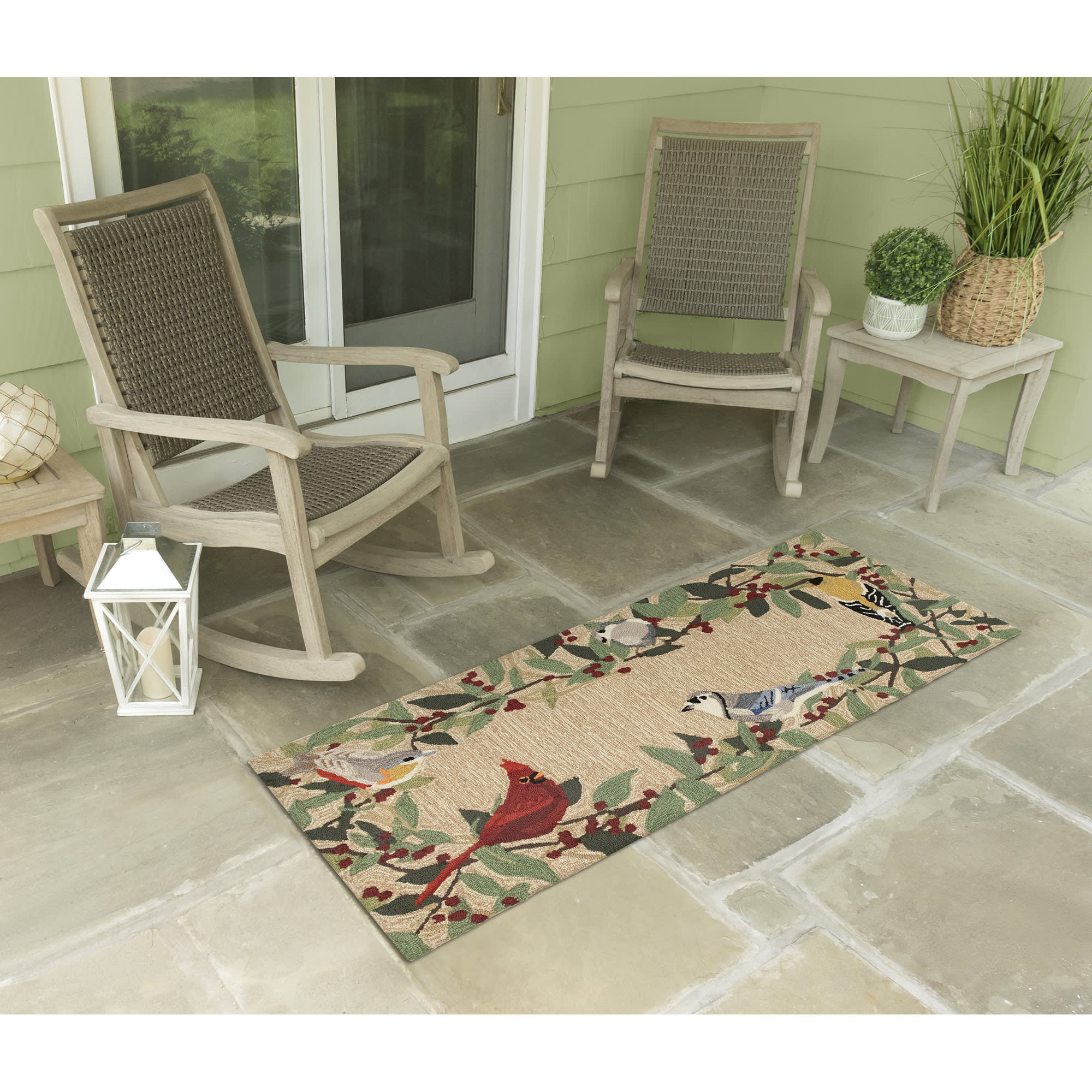 Frontporch Bird Border Indoor Outdoor Mat