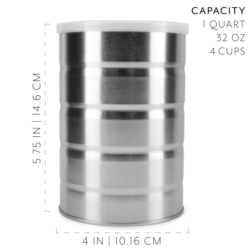 Empty Coffee Cans (4-Pack) Metal Cans H7049