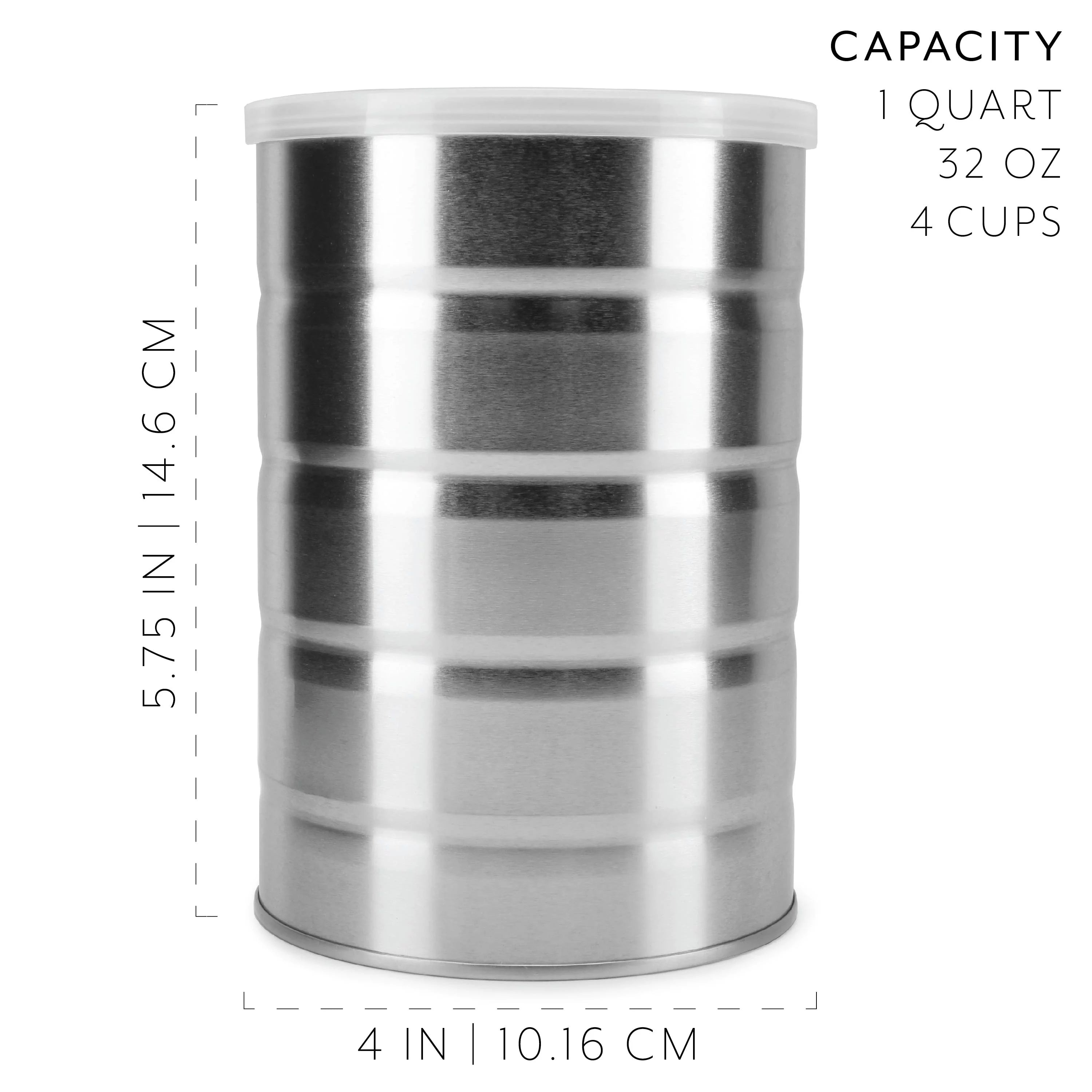 Empty Coffee Cans (4-Pack) Metal Cans H7049