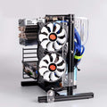 Black Aluminum Open Air Frame Motherboard Chassis Q156237