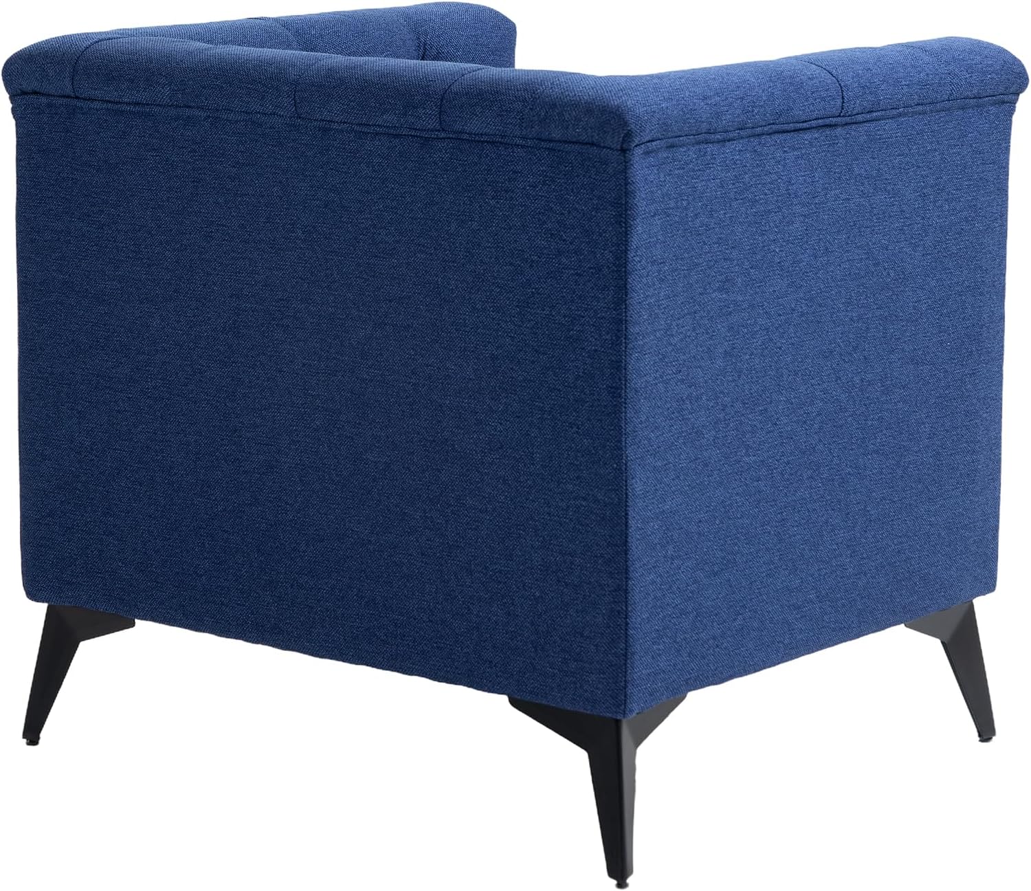 Blue Linen Fabric Arm Chair W784