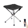Portable Camping Stool with Side Pocket 12.5in Foldable F93838