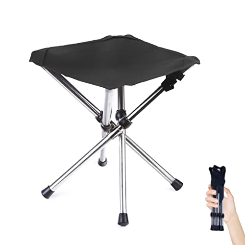 Portable Camping Stool with Side Pocket 12.5in Foldable F93838