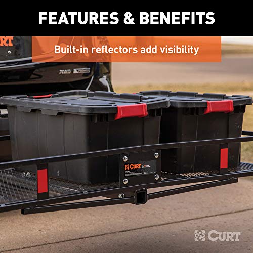 60 x 24-Inch Black Steel Cargo Carrier R6593