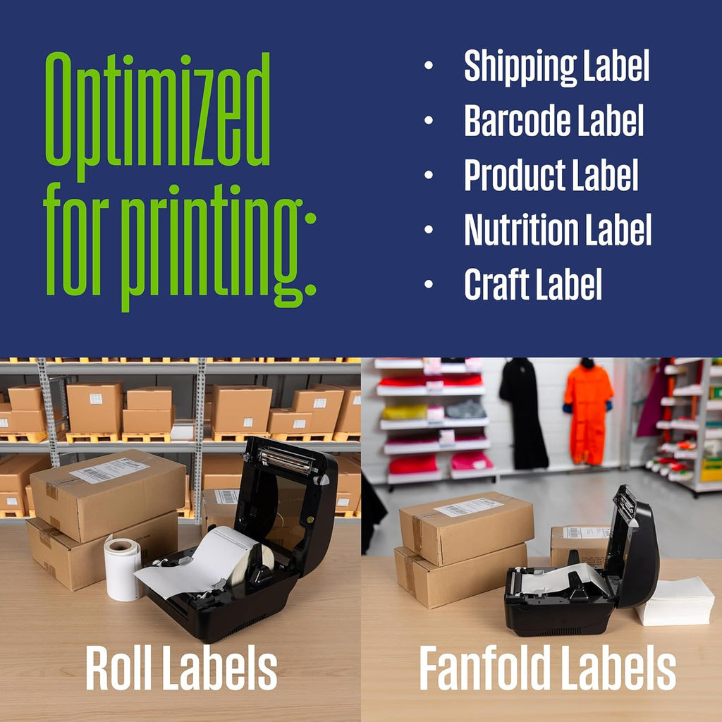 Direct Thermal Label Printer USB, Desktop Label Printer for Packages, includes Sample 4x6 Labels Q78544