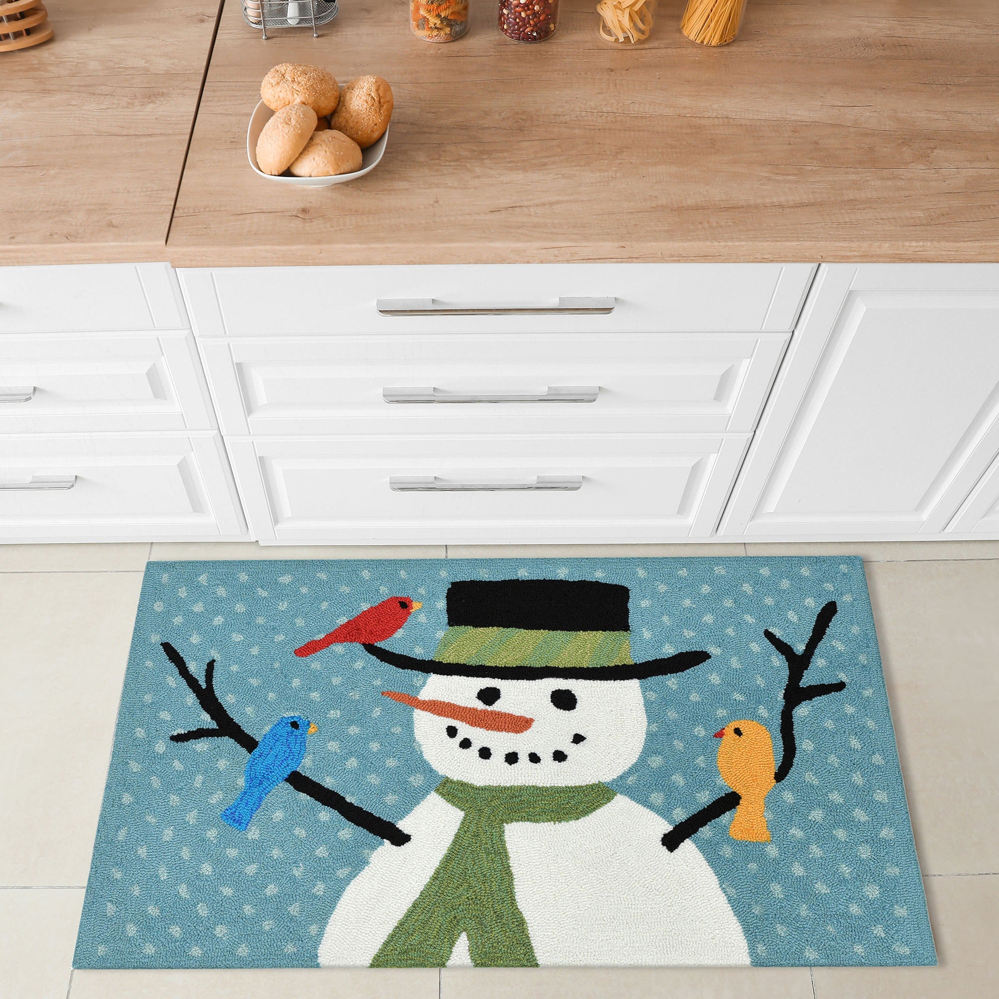 Frontporch Snowman And Friends Indoor Outdoor Mat