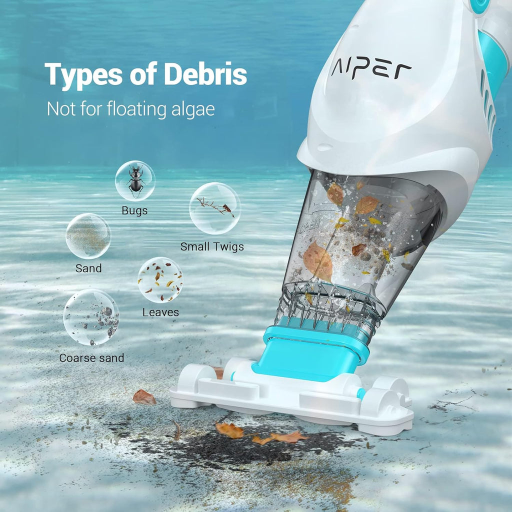 Cordless Handheld Rechargeable Pool Vacuum with 60 Min Run Time M93396