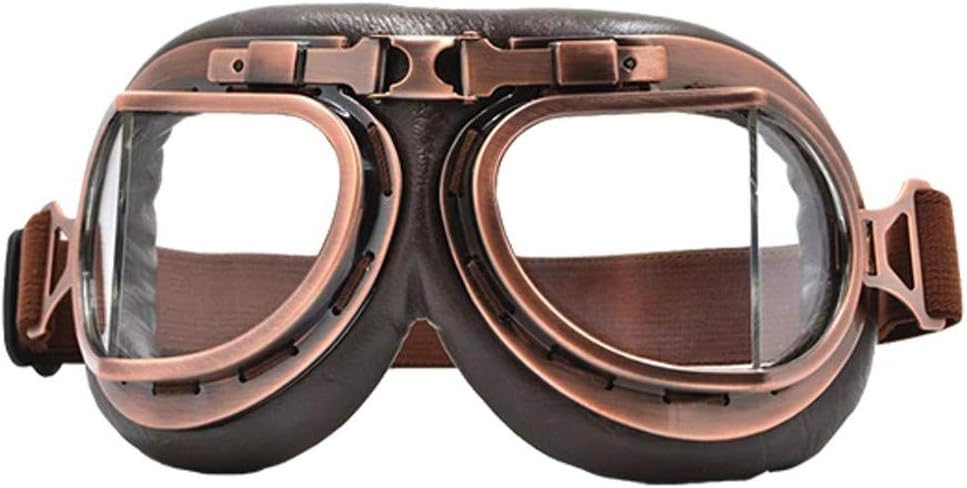Brown Aviator Motorcycle Goggles V446