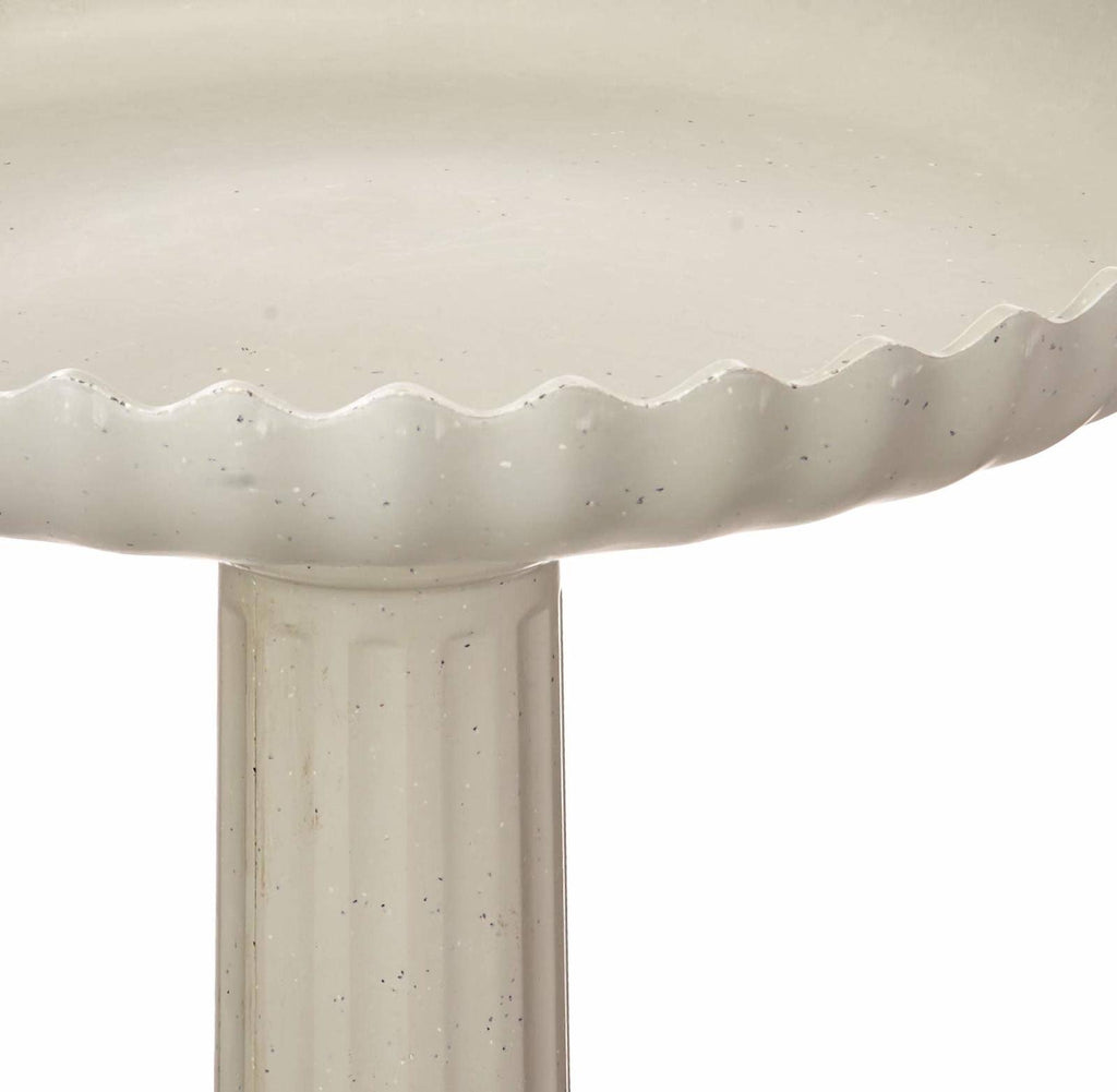 Scalloped Birdbath and Pedestal Combo Z2876