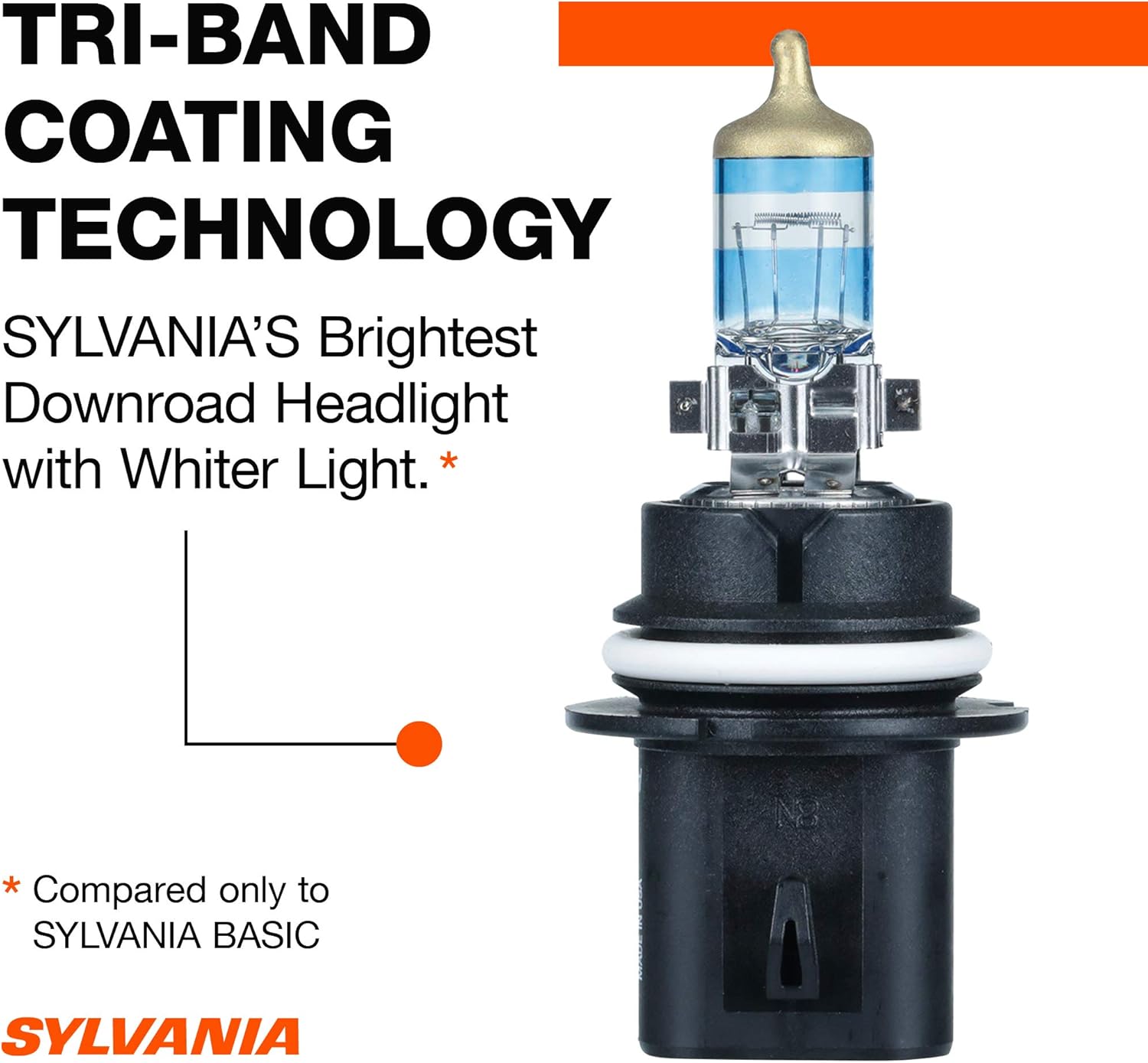 9004 Halogen Headlight Bulb High Beam Low Beam Fog Replacement Bulb Pack of 2 S54713