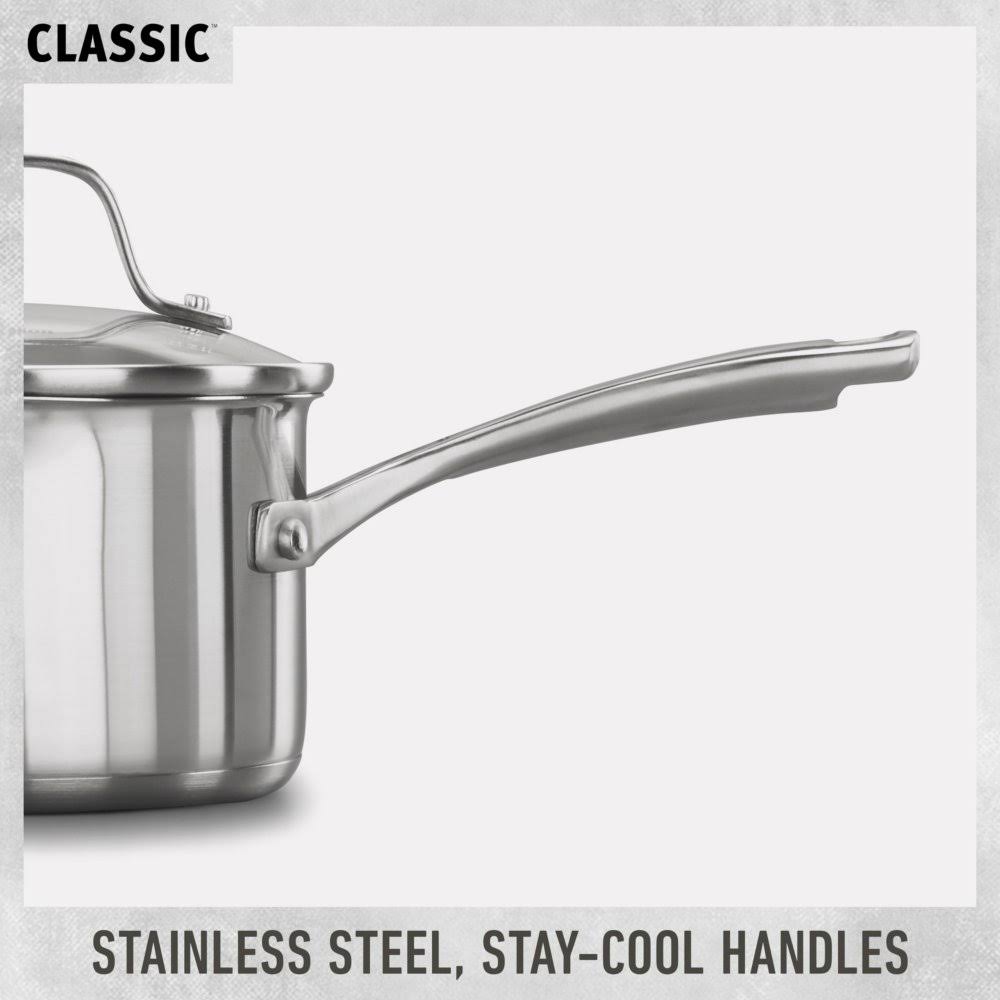 Stainless Steel 1.5 Qt Covered Saucepan U373945