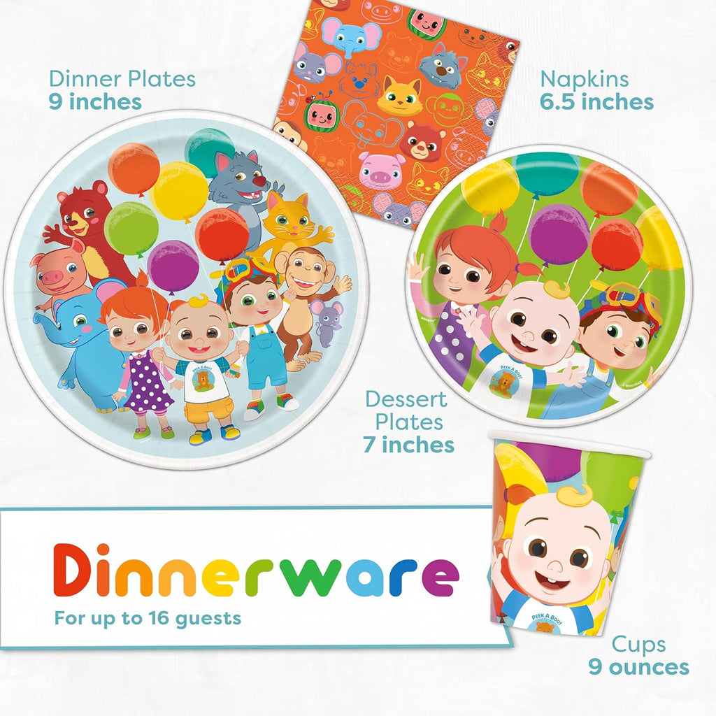 Party Supplies with Plates, Cups, Napkins E255