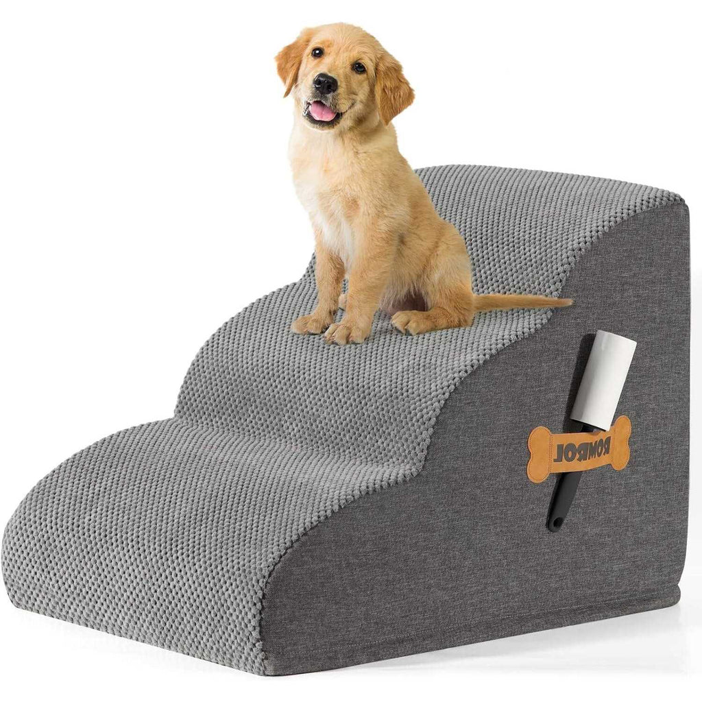 Extra Wide Pet Steps with Non-Slip Waterproof Fabric Cover J53260
