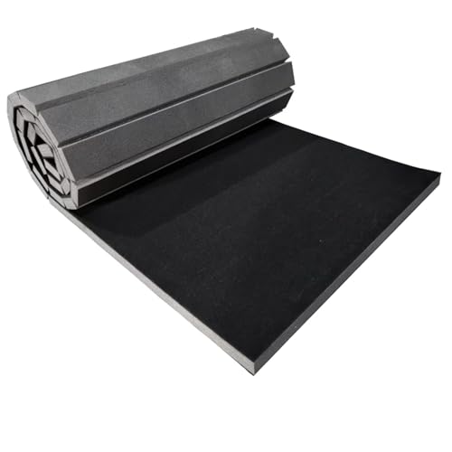 Indoor Gymnastics Track Exercise Mat with Grippy Gym Carpet Top - Sturdy Foam Wrestling Mat G726