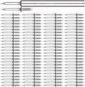 202pcs Double Head Skirting Thread Nails P665