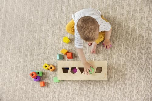 70 Piece Solid Wood Building Blocks with Storage Box S66276