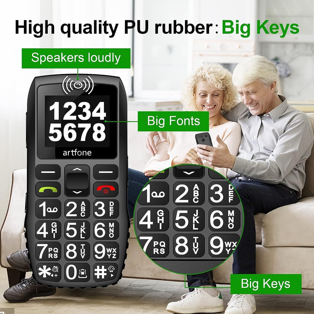 LTE Unlocked Basic Senior Phone with Big Button, 1400 mAh, Single SIM Slot L5126