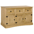 Solid Mexican Pinewood Sideboard 52"x16.9"x30.7" X667