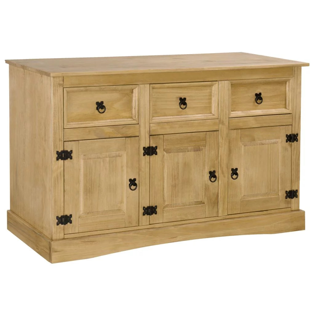Solid Mexican Pinewood Sideboard 52"x16.9"x30.7" X667
