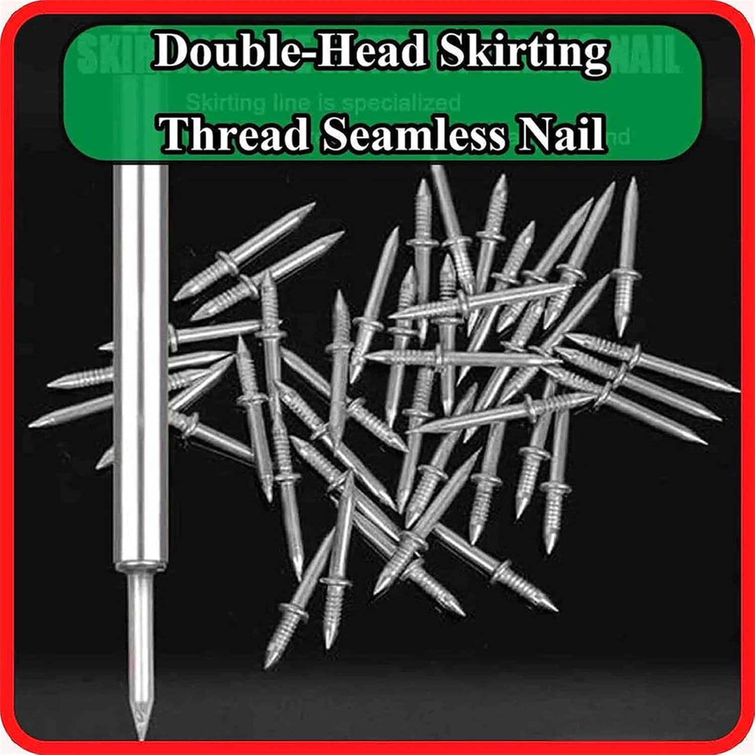 202pcs Double Head Skirting Thread Nails P665