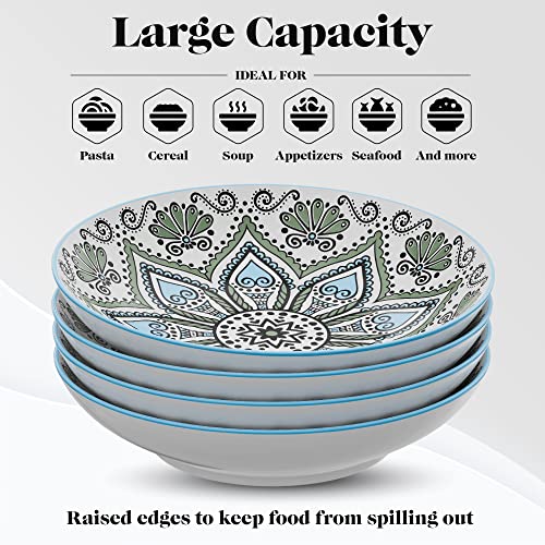 Set of 4 Large 9-inch Pasta Bowls P9920
