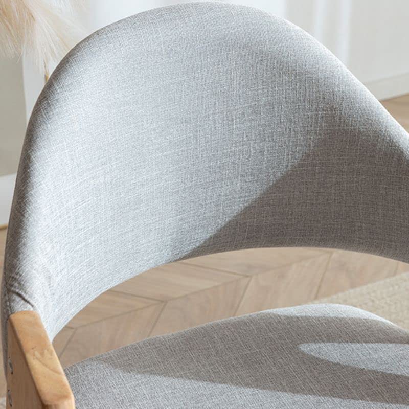 4-Piece Upholstered Arm Chair Natural Wood Side Chair M395