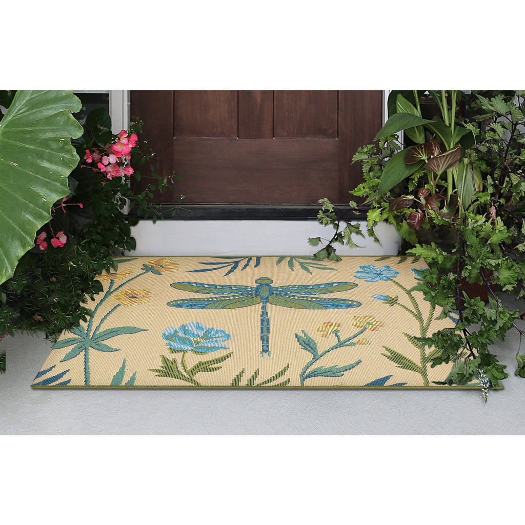Esencia Floral Dragonfly Indoor Outdoor Mat