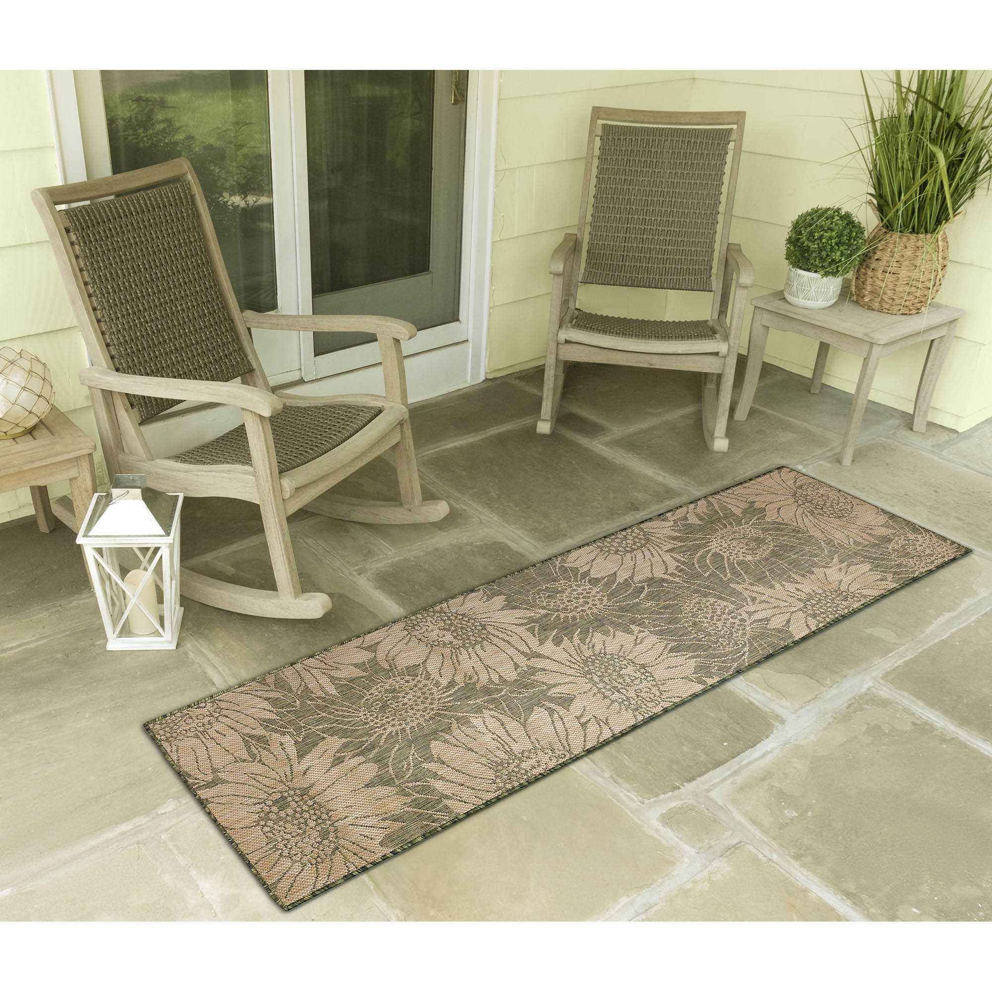 Carmel Sunflower Field Indoor Outdoor Area Rug