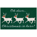 Natura Christmas Is Here Coir Doormat with Non-Slip Backing
