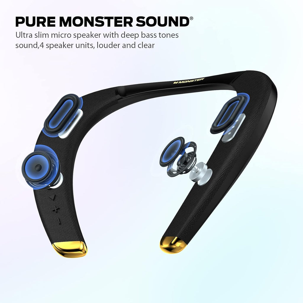 Black Wireless Wearable Bluetooth Speaker A484