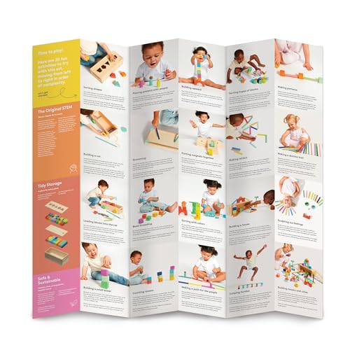 70 Piece Solid Wood Building Blocks with Storage Box S66276