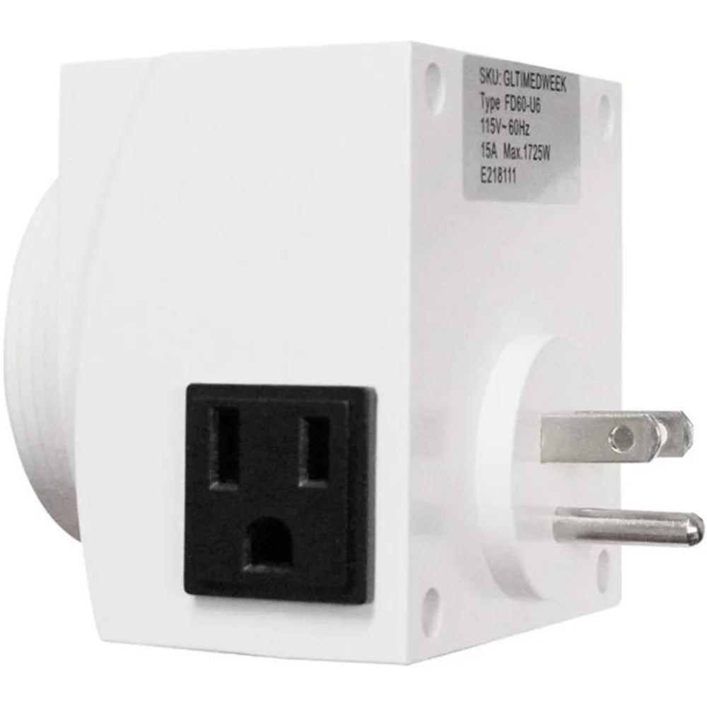 White 2 Pack Digital Programmable Electric Timer N487