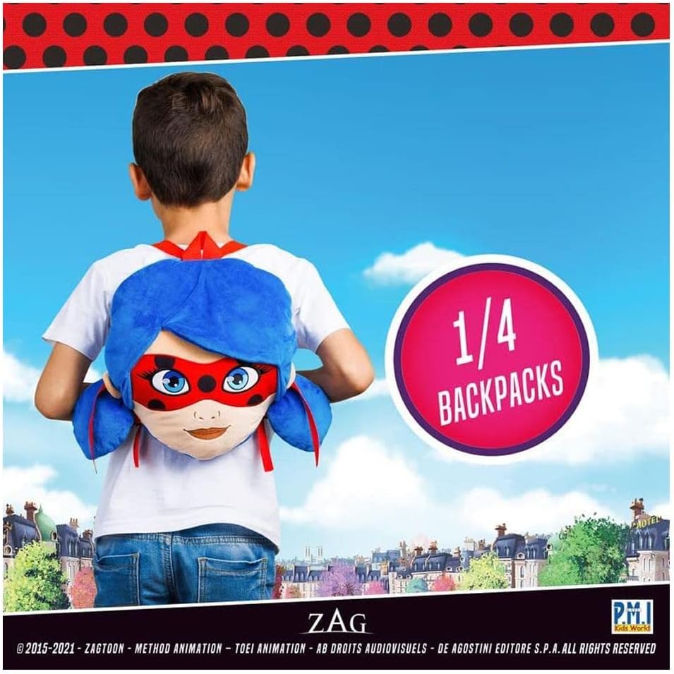 Miraculous Ladybug Plush School Backpack V778996