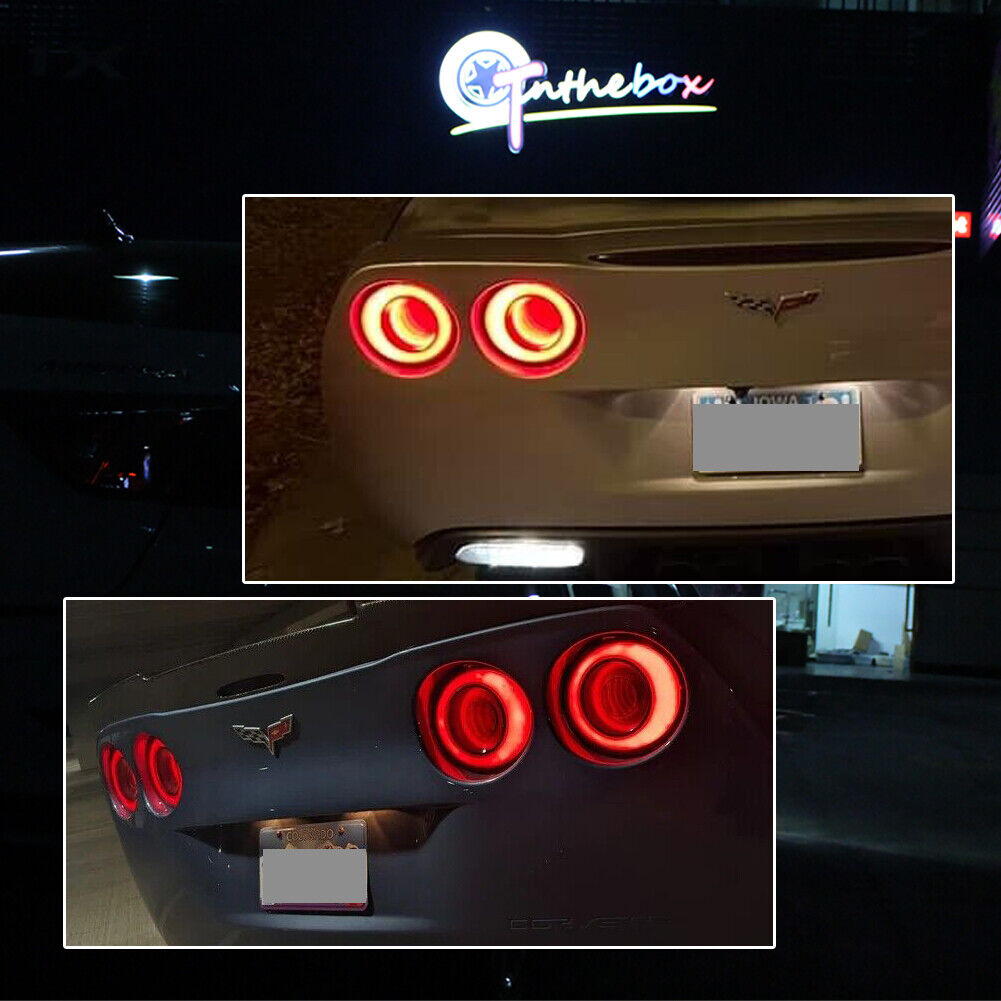 LED Red Halo Ring Rear Brake Tail Lights 4PC Q644183