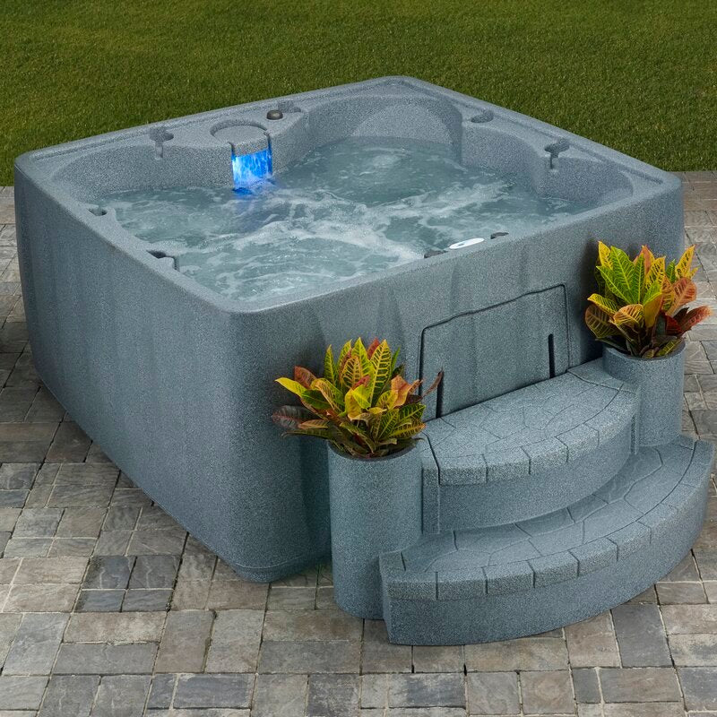 6 Person 29 Jet Square Plug And Play Hot Tub V9869
