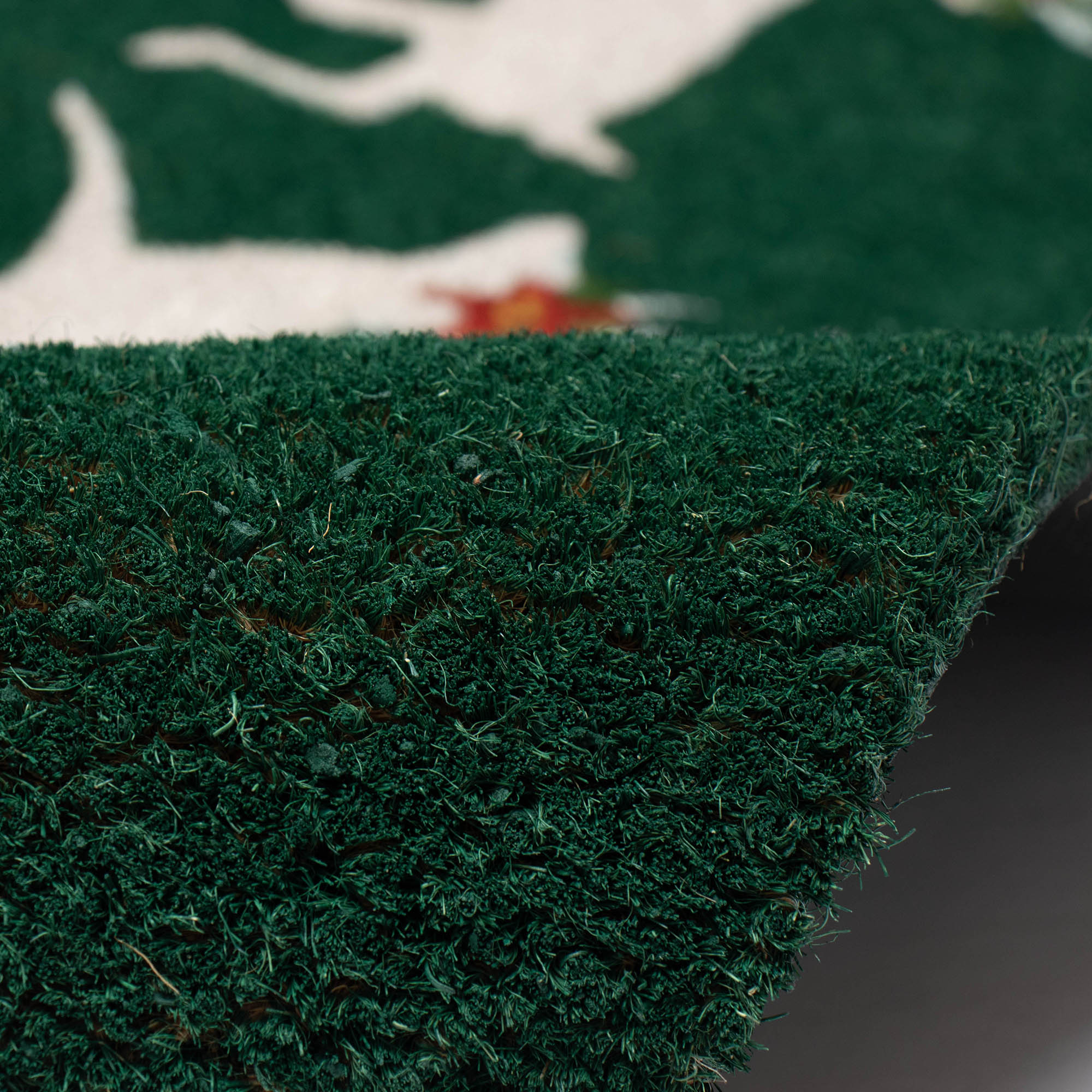 Natura Christmas Is Here Coir Doormat with Non-Slip Backing