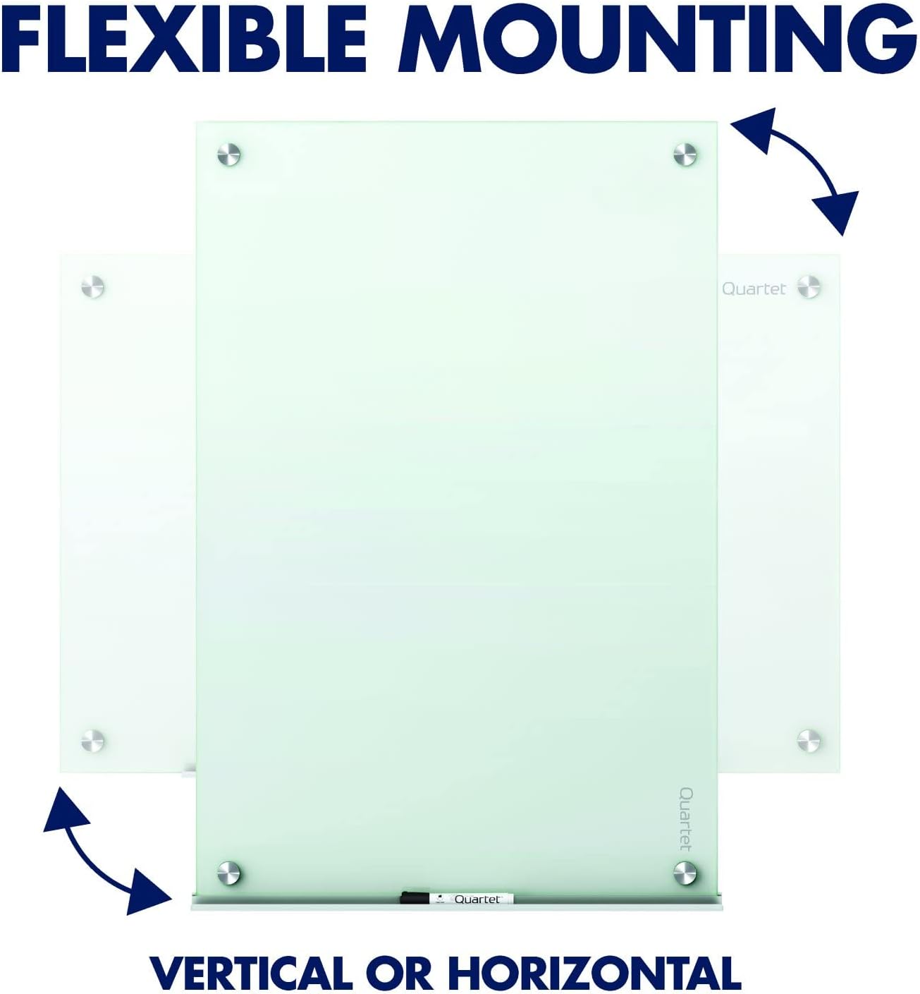 Magnetic Glass Dry Erase White Board, 6' x 4' D540