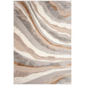 Fiord Wave Indoor Area Rug with Non-Skid Backing