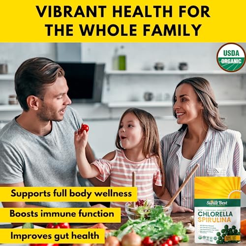 Organic Chlorella Spirulina 500 Tablets R692