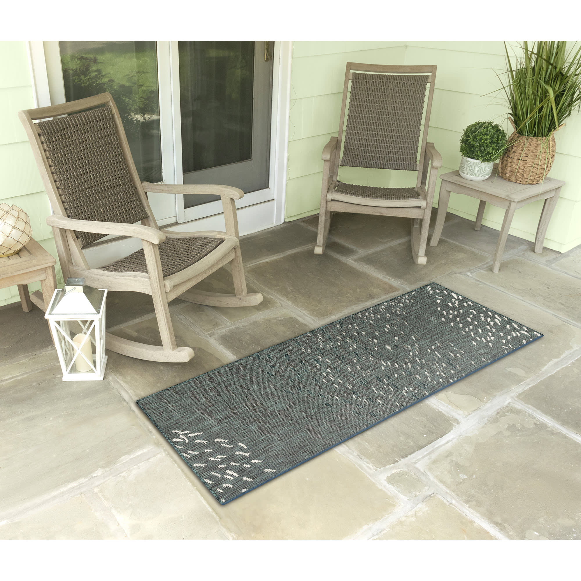 Carmel School Of Fish Indoor Outdoor Area Rug