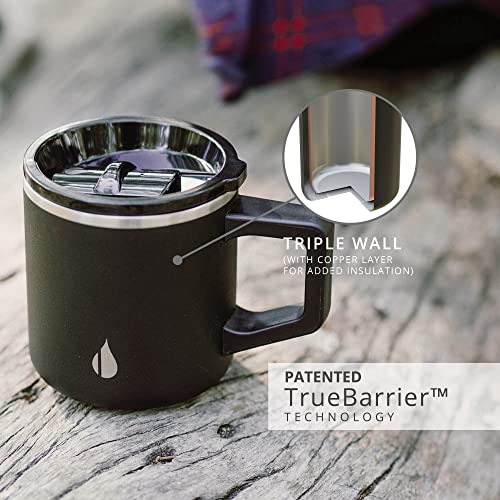 16oz Triple Wall Stainless Steel Insulated Coffee Mug with Lid W9339