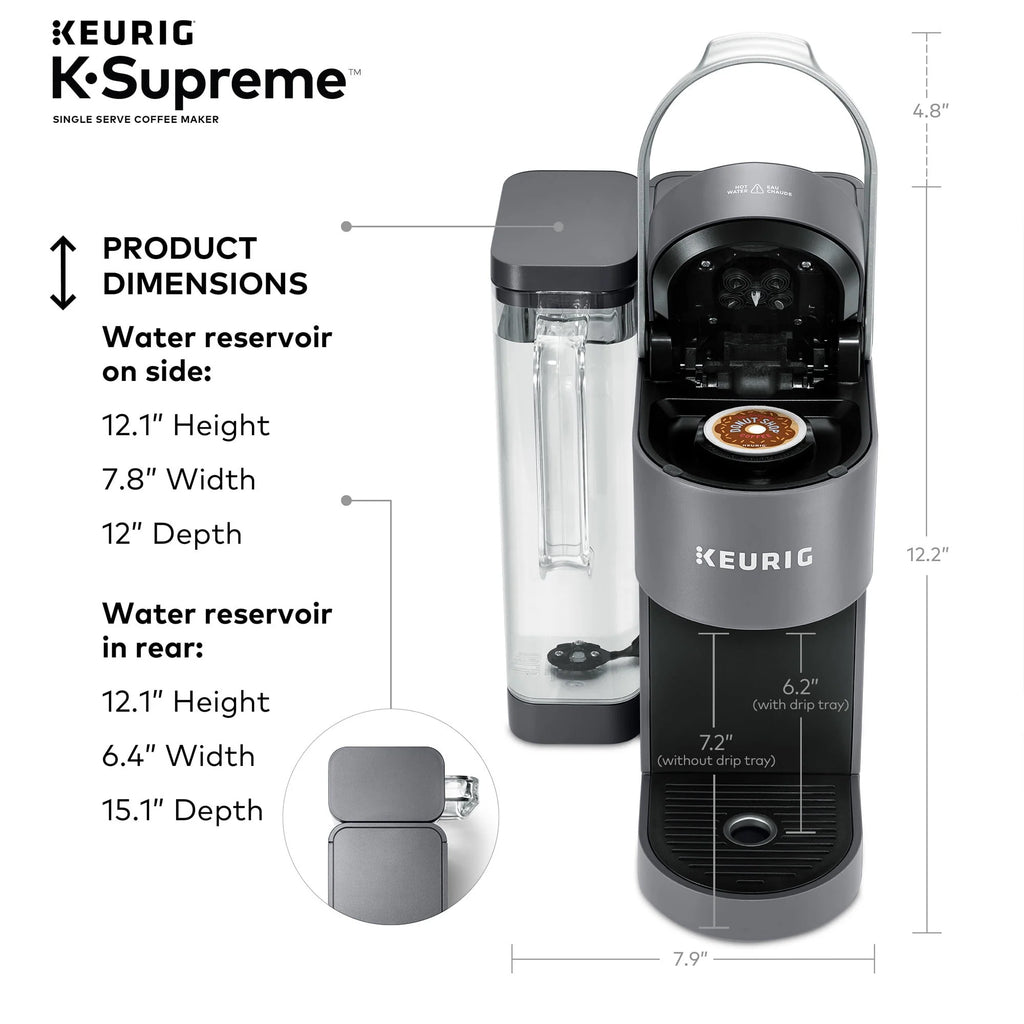 Gray Single Serve K-Cup Pod Coffee Maker O49298