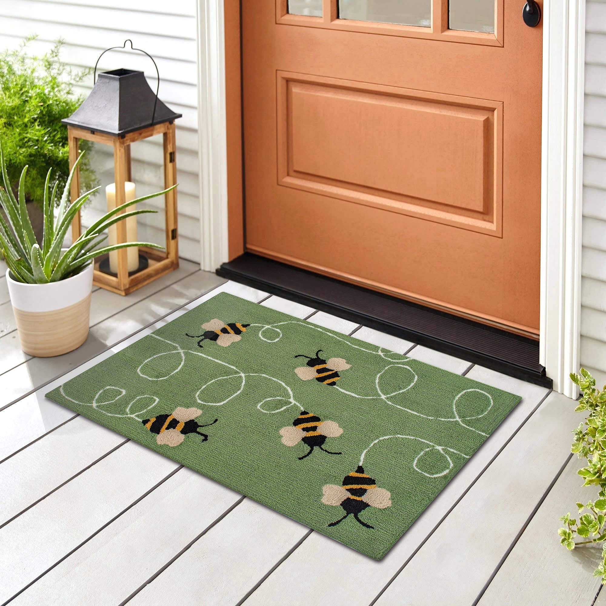 Frontporch Buzzy Bees Indoor Outdoor Mat