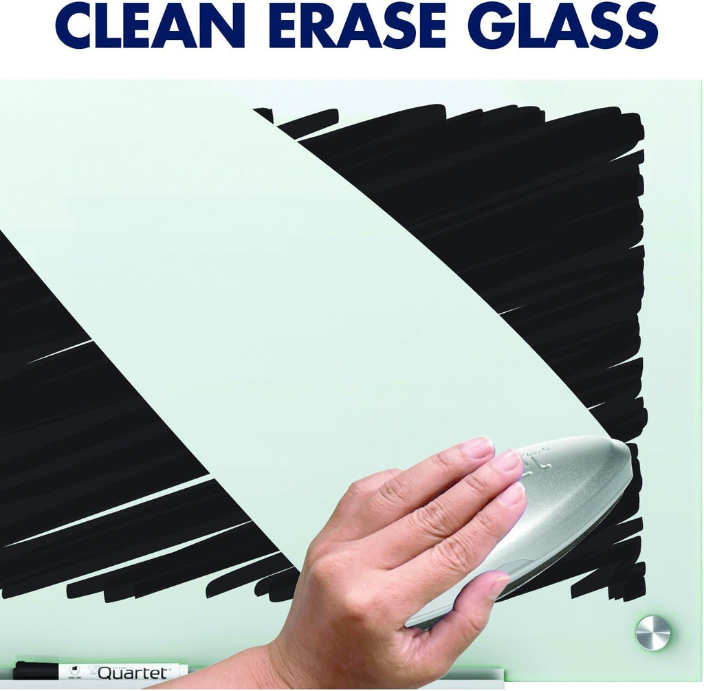 Magnetic Glass Dry Erase White Board, 6' x 4' D540