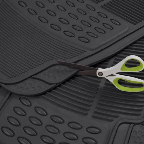Black Heavy Duty Rubber Floor Mats 2-Piece K5287