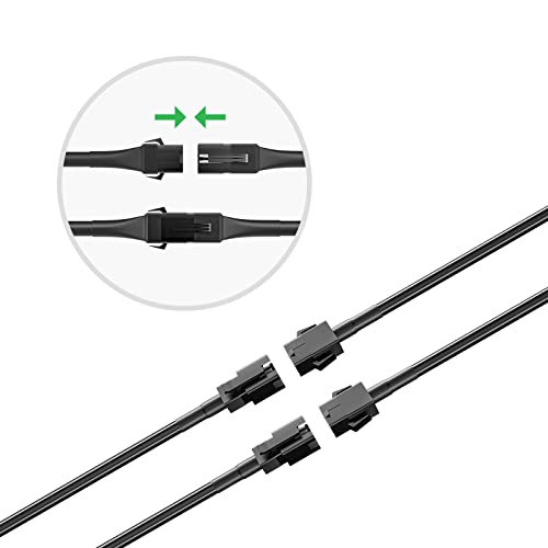 2 PCS 47 Inch 4 Pin LED Extension Cable L4303
