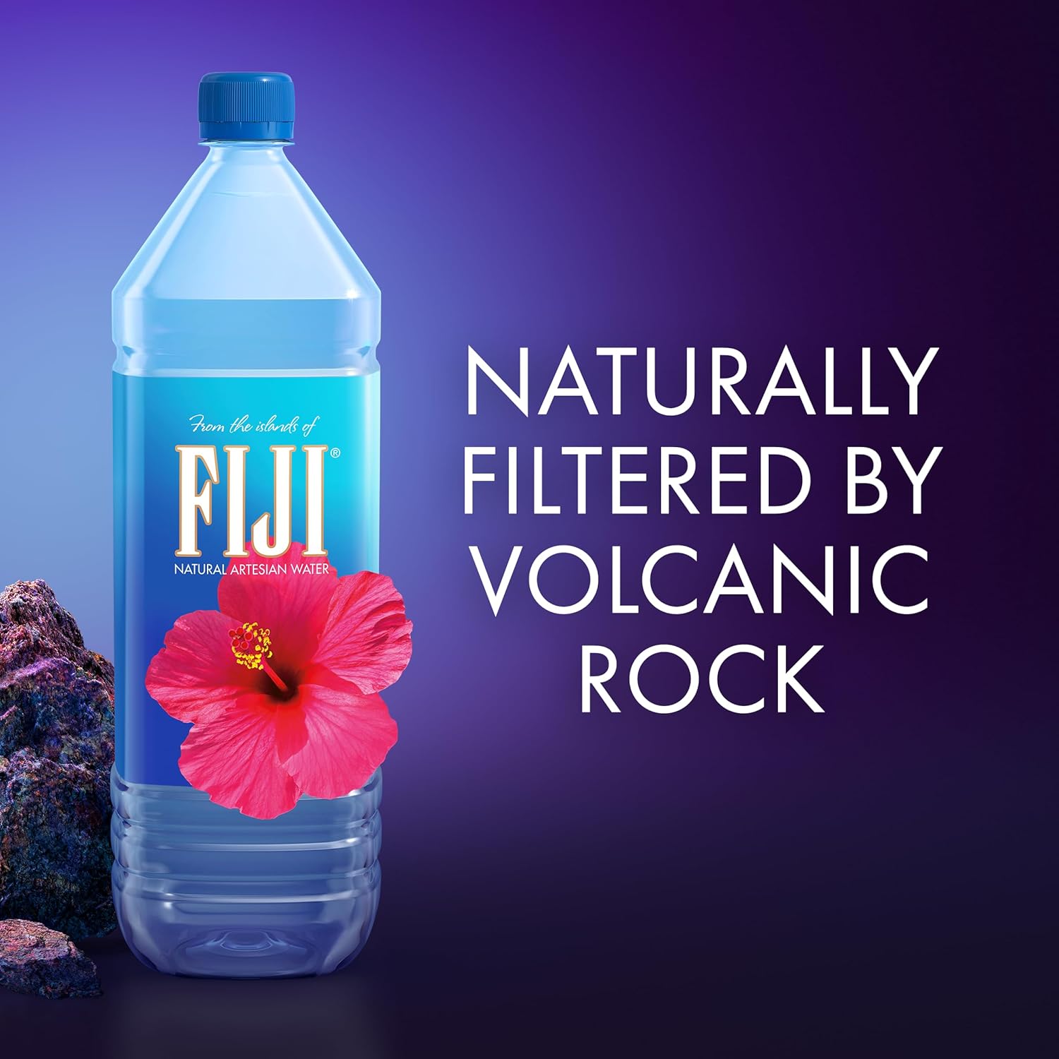 Natural Artesian Bottled Water 1.5 Liters / 50.7 Fl Ounce (Pack of 12) D45889
