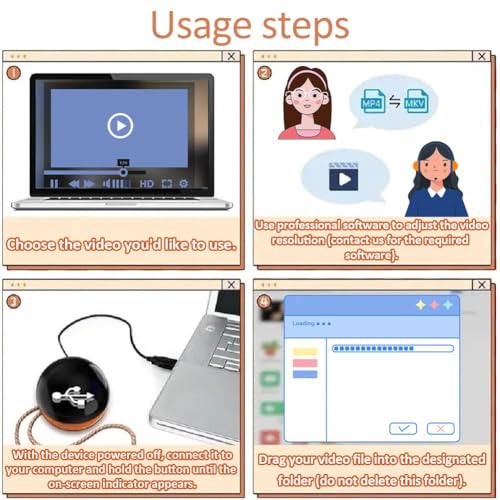 2.76" Crystal Ball Video Player with Sound U73091